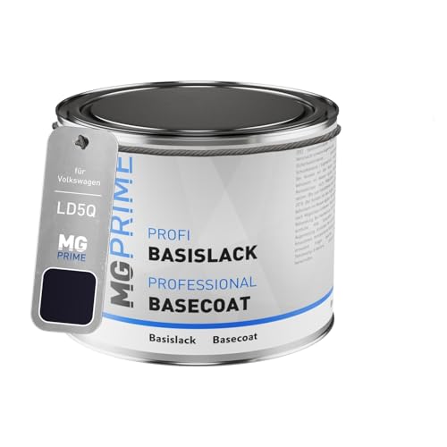 MG PRIME Autolack Dose spritzfertig für Volkswagen VW LD5Q / D5Q / P6 Shadow Blue Perleffekt/Shadow Blue Metallic Basislack 0,5 Liter 500ml von MG PRIME