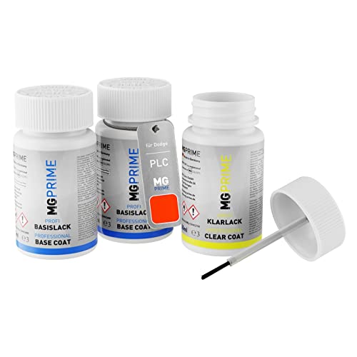 MG PRIME Autolack Lackstift Set für Dodge PLC Hemi Orange Pearl Grundlack Basislack Klarlack je 50ml MG PRIME Autolack Lackstift Set für Dodge PLC Hemi Orange Pearl Grundlack Basislack Klarlack je 50ml von MG PRIME