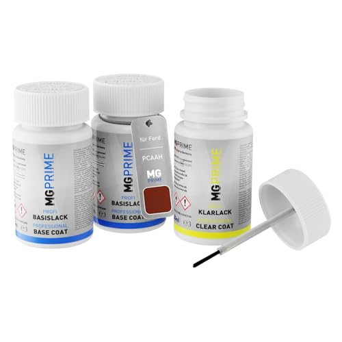 MG PRIME Autolack Lackstift Set für Ford PCAAH Maple Red Metallic Grundlack Basislack Klarlack je 50ml MG PRIME Autolack Lackstift Set für Ford PCAAH Maple Red Metallic Grundlack Basislack Klarlack je 50ml von MG PRIME