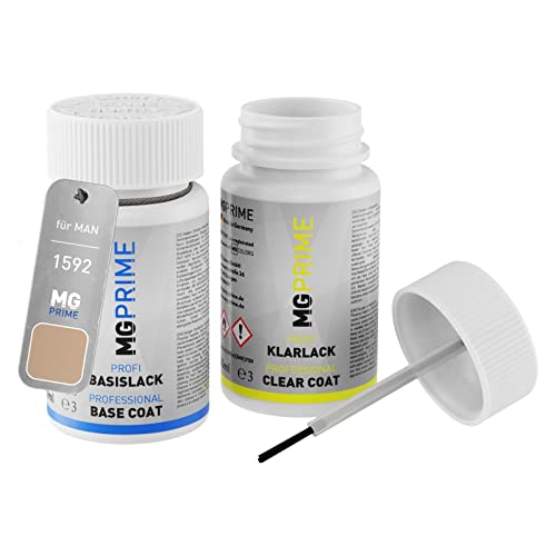 MG PRIME Autolack Lackstift Set für MAN 1592 Champagner Metallic Basislack Klarlack je 50ml MG PRIME Autolack Lackstift Set für MAN 1592 Champagner Metallic Basislack Klarlack je 50ml von MG PRIME
