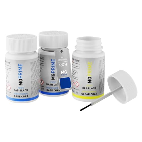 MG PRIME Autolack Lackstift Set für Mitsubishi RQH Royal Blue Metallic Grundlack Basislack Klarlack je 50ml MG PRIME Autolack Lackstift Set für Mitsubishi RQH Royal Blue Metallic Grundlack Basislack Klarlack je 50ml von MG PRIME