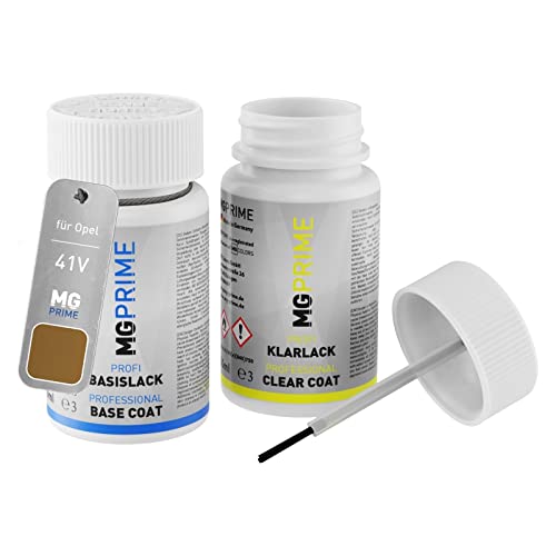MG PRIME Autolack Lackstift Set für Opel 41V / H06 Soft Bronze Metallic/Bronze Braun Basislack Klarlack je 50ml MG PRIME Autolack Lackstift Set für Opel 41V / H06 Soft Bronze Metallic/Bronze Braun Basislack Klarlack je 50ml von MG PRIME