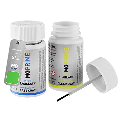 MG PRIME Autolack Lackstift Set für Opel GLE / 30P Grasshopper Metallic/Apfelgrün Perleffekt Basislack Klarlack je 50ml MG PRIME Autolack Lackstift Set für Opel GLE / 30P Grasshopper Metallic/Apfelgrün Perleffekt Basislack Klarlack je 50ml von MG PRIME
