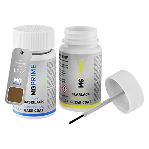 MG PRIME Autolack Lackstift Set für Volkswagen VW LC1Z / C1Z / I2 Pyramid Gold Metallic Basislack Klarlack je 50ml MG PRIME Autolack Lackstift Set für Volkswagen VW LC1Z / C1Z / I2 Pyramid Gold Metallic Basislack Klarlack je 50ml von MG PRIME