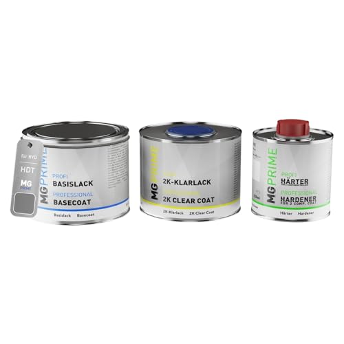 MG PRIME Autolack Set Dose spritzfertig für BYD HDT Fan Xing Hui PM Basislack + 2K Klarlack 1,25L von MG PRIME