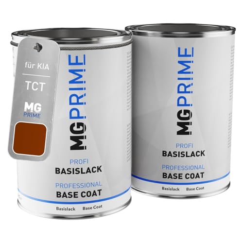 MG PRIME Autolack Set Dose spritzfertig für KIA TCT Terracotta Grundlack + Basislack 2,0 Liter 2000ml von MG PRIME