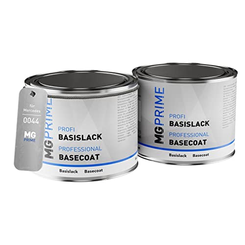 MG PRIME Autolack Set Dose spritzfertig für Mercedes 0044/044 Magno Designo Grau Metallic Matt/Designo Allanitgrau Magno Grundlack + Basislack 1,0 Liter 1000ml von MG PRIME
