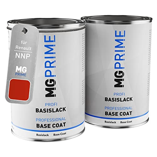 MG PRIME Autolack Set Dose spritzfertig für Renault NNP Rouge Flamme Nacre/Dezir-Rot Perleffekt Grundlack + Basislack 2,0 Liter 2000ml von MG PRIME