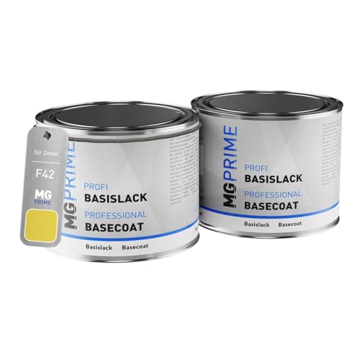 MG PRIME Autolack Set Dose spritzfertig für Zeekr F42 Lumen Yellow Grundlack + Basislack 1,0 Liter 1000ml von MG PRIME