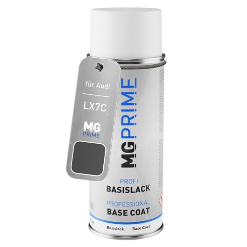 MG PRIME Autolack Spraydose für Audi LX7C / X7C Magnetgrau/Magnet Grey Basislack Sprühdose 400ml von MG PRIME