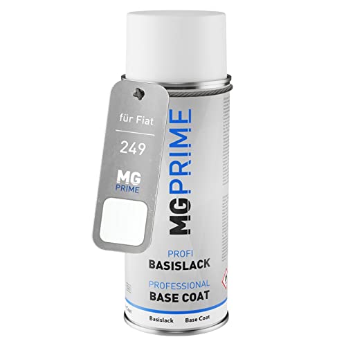 MG PRIME Autolack Spraydose für Fiat 249 Bianco Banchisa/Banquise Weiss Basislack Sprühdose 400ml von MG PRIME