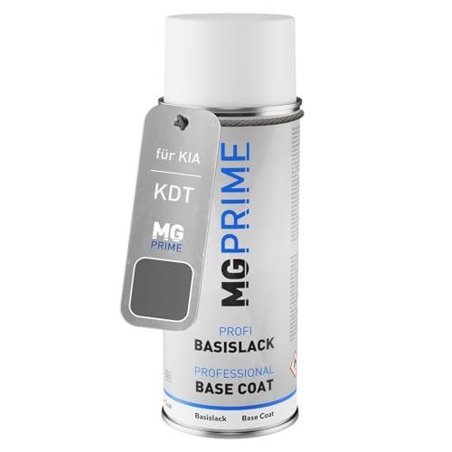 MG PRIME Autolack Spraydose für KIA KDT Gravity Grey Pearl Basislack Sprühdose 400ml von MG PRIME