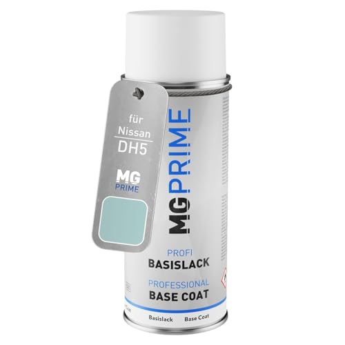 MG PRIME Autolack Spraydose für Nissan DH5 Pale Aqua Basislack Sprühdose 400ml von MG PRIME