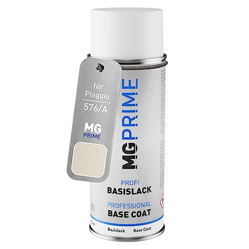 MG PRIME Autolack Spraydose für Piaggio 576/A / 576 White Silk/Plaster White Basislack Sprühdose 400ml MG PRIME Autolack Spraydose für Piaggio 576/A / 576 White Silk/Plaster White Basislack Sprühdose 400ml von MG PRIME