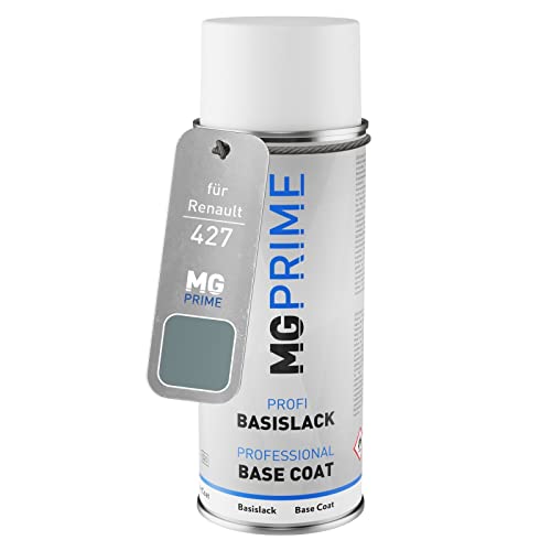MG PRIME Autolack Spraydose für Renault 427 Bleu Eole Metallic/Nebelblau Metallic Basislack Sprühdose 400ml von MG PRIME