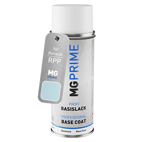 MG PRIME Autolack Spraydose für Renault RPP Bleu Dragee/Pastell-Blau Basislack Sprühdose 400ml von MG PRIME