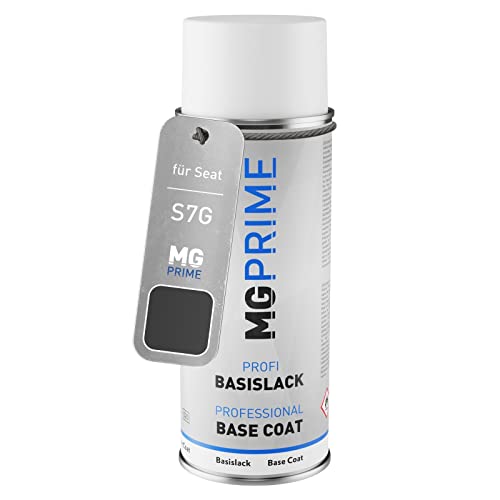 MG PRIME Autolack Spraydose für Seat S7G / R6 Graphene Grey/Graphene Grau Basislack Sprühdose 400ml von MG PRIME