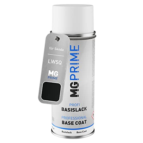 MG PRIME Autolack Spraydose für Skoda LW5Q / 0F Lava Blau Metallic Basislack Sprühdose 400ml von MG PRIME