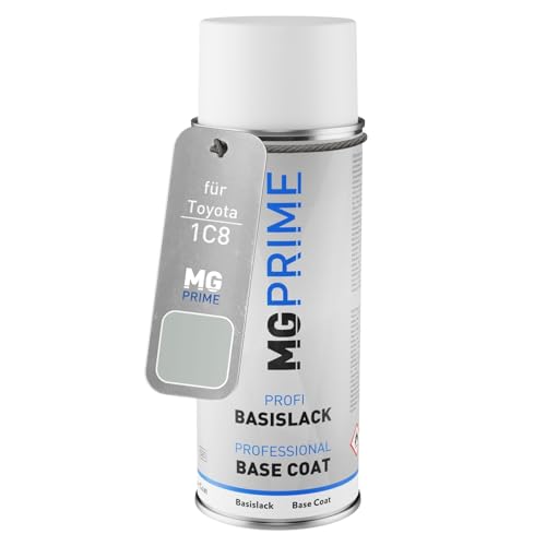 MG PRIME Autolack Spraydose für Toyota 1C8 Silver Metallic/Kristallsilber Metallic Basislack Sprühdose 400ml MG PRIME Autolack Spraydose für Toyota 1C8 Silver Metallic/Kristallsilber Metallic Basislack Sprühdose 400ml von MG PRIME