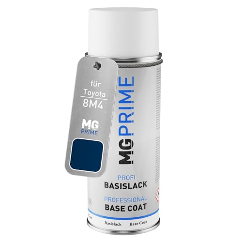 MG PRIME Autolack Spraydose für Toyota 8M4 Dark Blue/Mitternachtsblau Basislack Sprühdose 400ml von MG PRIME