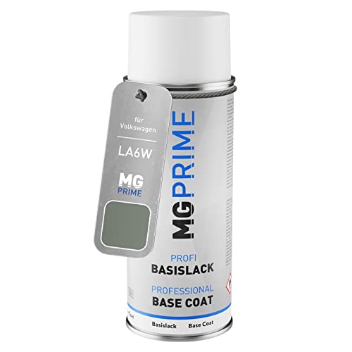 MG PRIME Autolack Spraydose für Volkswagen VW LA6W / A6W / 3P Frescogrün Metallic/Vert Fresco Metallic Basislack Sprühdose 400ml von MG PRIME