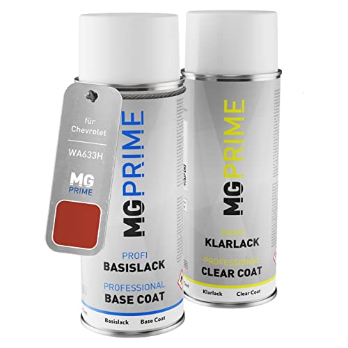 MG PRIME Autolack Sprühdosen Set für Chevrolet WA633H / G8F Daytona Sunset Orange Metallic Basislack Klarlack Spraydose 400ml MG PRIME Autolack Sprühdosen Set für Chevrolet WA633H / G8F Daytona Sunset Orange Metallic Basislack Klarlack Spraydose 400ml von MG PRIME