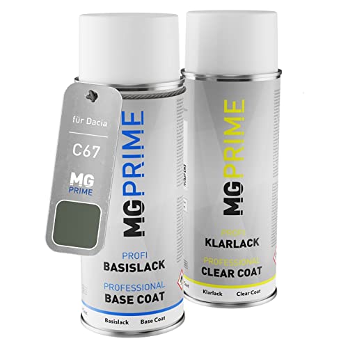 MG PRIME Autolack Sprühdosen Set für Dacia C67 Gris Olive Nacre Metallic/Thymian Grün Metallic Basislack Klarlack Spraydose 400ml MG PRIME Autolack Sprühdosen Set für Dacia C67 Gris Olive Nacre Metallic/Thymian Grün Metallic Basislack Klarlack Spraydose 400ml von MG PRIME