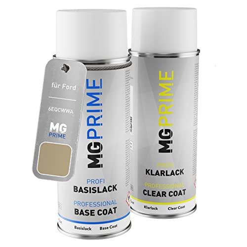 MG PRIME Autolack Sprühdosen Set für Ford 6EQCWWA / PN3FZ0 / W White Grape Metallic/Champagner Metallic Basislack Klarlack Spraydose 400ml MG PRIME Autolack Sprühdosen Set für Ford 6EQCWWA / PN3FZ0 / W White Grape Metallic/Champagner Metallic Basislack Klarlack Spraydose 400ml von MG PRIME
