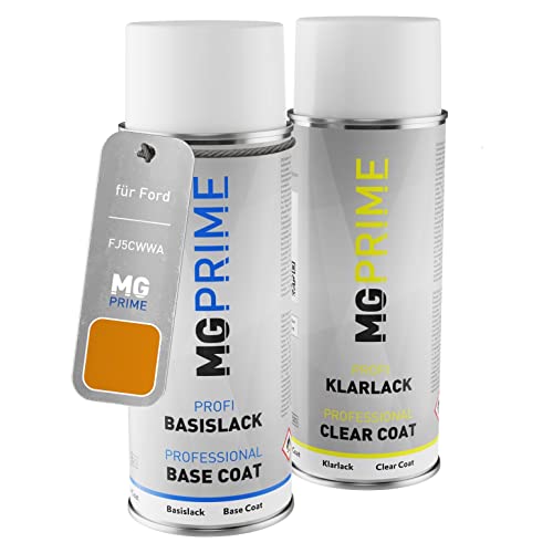 MG PRIME Autolack Sprühdosen Set für Ford FJ5CWWA / PN4EB0 Tiger Eye Pearl/Calypso Orange Pearl Basislack Klarlack Spraydose 400ml MG PRIME Autolack Sprühdosen Set für Ford FJ5CWWA / PN4EB0 Tiger Eye Pearl/Calypso Orange Pearl Basislack Klarlack Spraydose 400ml von MG PRIME