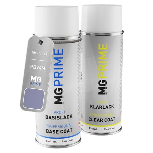 MG PRIME Autolack Sprühdosen Set für Honda PB94M Rubidium Purple Metallic Basislack Klarlack Spraydose 400ml MG PRIME Autolack Sprühdosen Set für Honda PB94M Rubidium Purple Metallic Basislack Klarlack Spraydose 400ml von MG PRIME