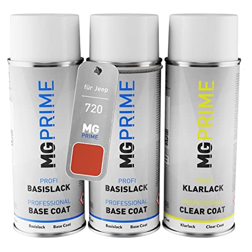 MG PRIME Autolack Sprühdosen Set für Jeep 720 Omaha Orange Grundlack Basislack Klarlack Spraydose 400ml MG PRIME Autolack Sprühdosen Set für Jeep 720 Omaha Orange Grundlack Basislack Klarlack Spraydose 400ml von MG PRIME