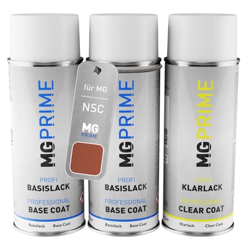 MG PRIME Autolack Sprühdosen Set für MG NSC Spiced Orange Metallic Grundlack Basislack Klarlack Spraydose 400ml MG PRIME Autolack Sprühdosen Set für MG NSC Spiced Orange Metallic Grundlack Basislack Klarlack Spraydose 400ml von MG PRIME