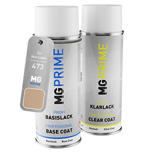 MG PRIME Autolack Sprühdosen Set für Mercedes 473 Champagner Metallic/Champagne Metallic Basislack Klarlack Spraydose 400ml MG PRIME Autolack Sprühdosen Set für Mercedes 473 Champagner Metallic/Champagne Metallic Basislack Klarlack Spraydose 400ml von MG PRIME