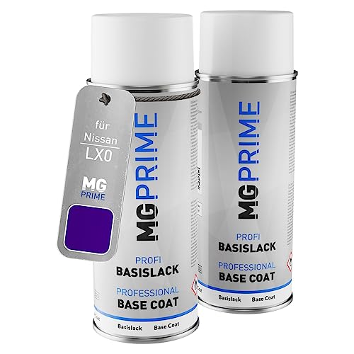 MG PRIME Autolack Sprühdosen für Nissan LX0 Purple Pearl Grundlack Basislack Spraydose 400ml von MG PRIME