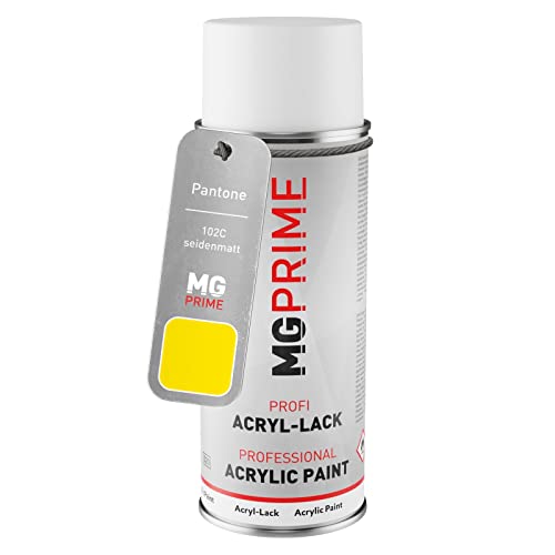 MG PRIME Pantone 102C Yellow Spraydose 400 ml seidenmatt schnelltrocknend von MG PRIME