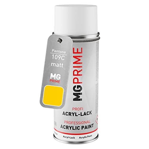 MG PRIME Pantone 109C Yellow Spraydose 400 ml matt schnelltrocknend von MG PRIME