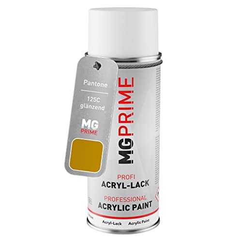 MG PRIME Pantone 125C Yellow Spraydose 400 ml glänzend schnelltrocknend von MG PRIME