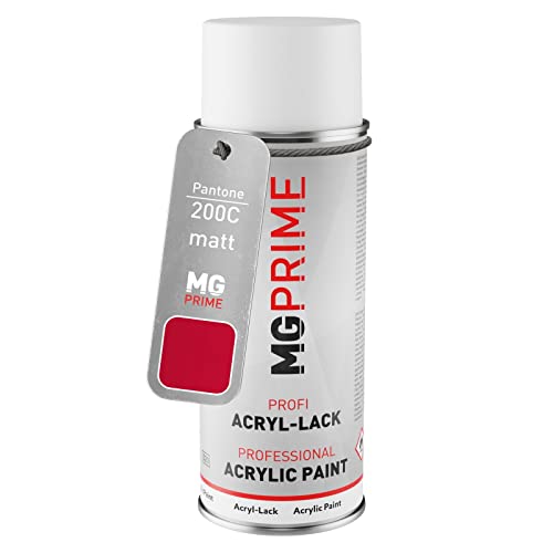 MG PRIME Pantone 200C Red Spraydose 400 ml matt schnelltrocknend von MG PRIME
