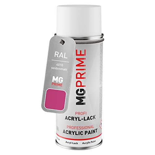 MG PRIME RAL 4010 Tele Magenta/Telemagenta Spraydose 400 ml seidenmatt schnelltrocknend von MG PRIME