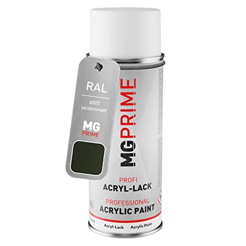 MG PRIME RAL 6007 Flaschengrün/Bottle green Spraydose 400 ml seidenmatt schnelltrocknend von MG PRIME