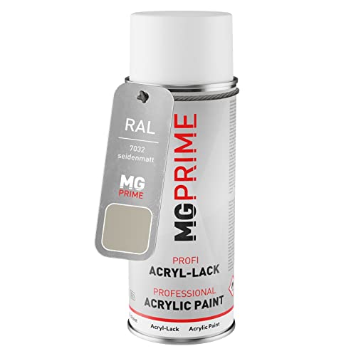 MG PRIME RAL 7032 Kieselgrau/Pebble grey Spraydose 400 ml seidenmatt schnelltrocknend von MG PRIME