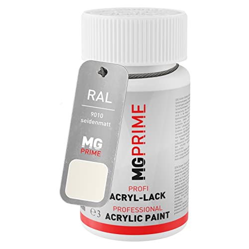 MG PRIME RAL 9010 Reinweiss/Pure white seidenmatt Lackstift 50 ml schnelltrocknend von MG PRIME