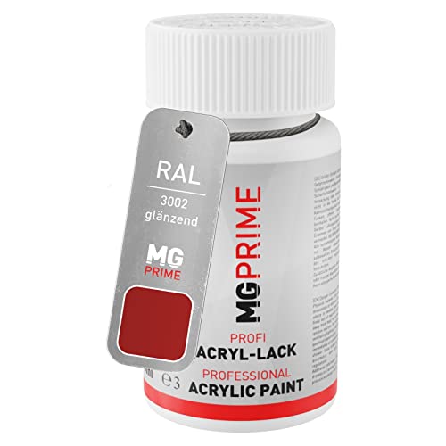 MG PRIME RAL 3002 Karminrot/Carmine red glänzend Lackstift 50 ml schnelltrocknend von MG PRIME