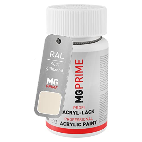 MG PRIME RAL 9001 Cremeweiss/Cream glänzend Lackstift 50 ml schnelltrocknend von MG PRIME