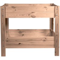 Hochbeet mit 2 Etagen 80x37,6x78cm Kiefernholz dunkelbraun - Mgc24 Hochbeet mit 2 Etagen 80x37,6x78cm Kiefernholz dunkelbraun - Mgc24 von MGC24