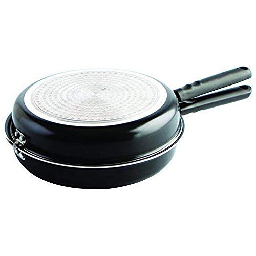 MGE World - Omelette-Pfanne für Induktion und Vitro - Doppel-Tortilla-Pfanne - Induktion/Vitro - Durchmesser 24 cm - Schwarz von MGE World
