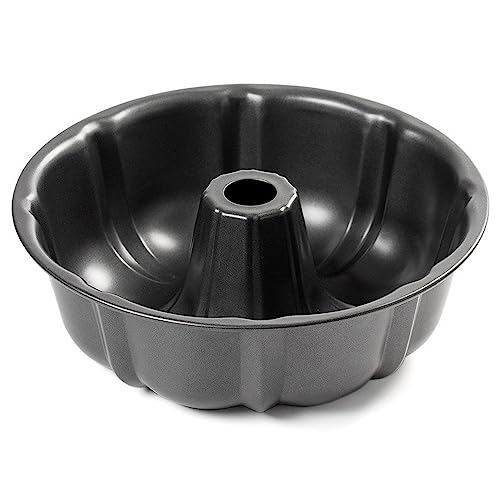 MGE - Savarin Backform - Rohrkuchenform - Ringform - Kuchenform - Kuchenform - Rohrform - Rohrkuchenform - Schwarz - 25,5 cm von MGE World