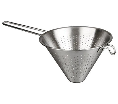MGE - Edelstahl Küchensieb - Spitzsieb - Abtropfsieb - Ø 20 cm - Silber von MGE World