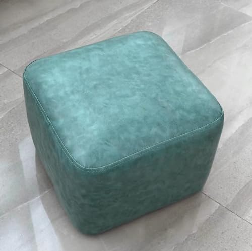 MGEMJMJ Hocker Ottoman Square Pouf Sofa Couch Pouffe Ottoman, Fußbeinstütze Tritthocker Für Wohnzimmer Und Schlafzimmer(Size:30x30x22cm/11.8 x11.8 x 8.6in,Color:Green) von MGEMJMJ