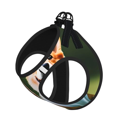 Corgi-Hunde-Haustier-Leine, reflektierend, verstellbar, weiches Netzgewebe, atmungsaktiv, für tägliche Spaziergänge von MGGAklp